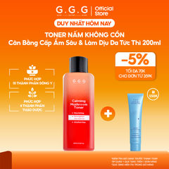 Toner Nấm Chaga Không Cồn Hỗ Trợ Cấp ẩm Dịu Da - G.G.G Calming Mushroom Toner 200ml