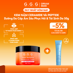 Kem Nấm Chaga Hỗ Trợ Làm Dịu Da Và Cấp Ẩm Chuyên Sâu - G.G.G Super Revitalize Mushroom Cream 50g