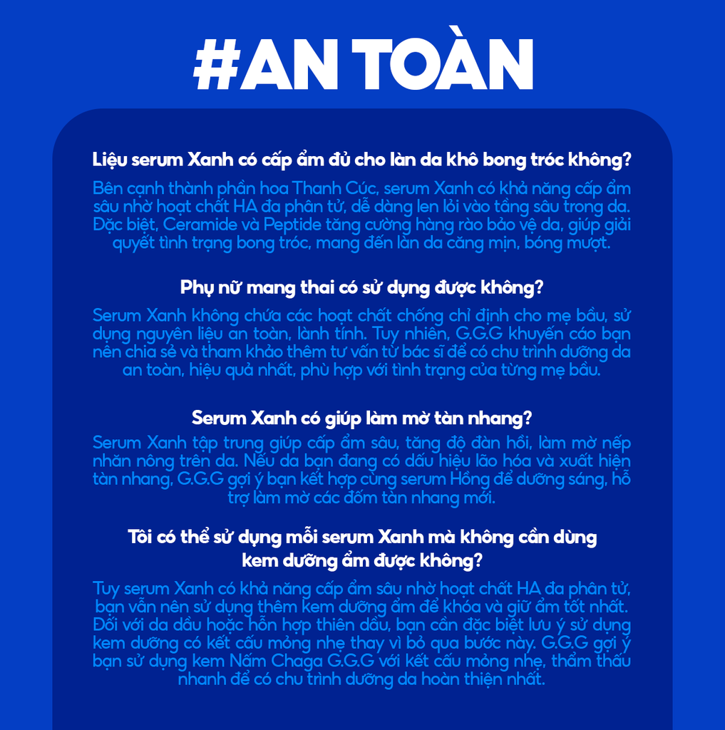 Serum Xanh Cấp ẩm, Ngăn ngừa lão hóa - G.G.G Wonder Glow Rejuvenating Serum 40ml