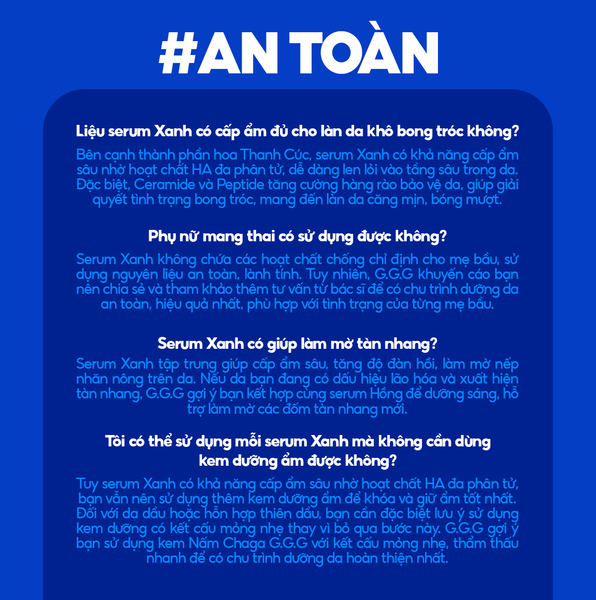 Serum Xanh Cấp ẩm, Ngăn ngừa lão hóa - G.G.G Wonder Glow Rejuvenating Serum 40ml