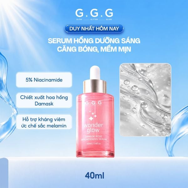[SPD] Serum Hồng Dưỡng Sáng, Căng Bóng, Ẩm Mượt - G.G.G Wonder Glow Brightening Serum 40ml