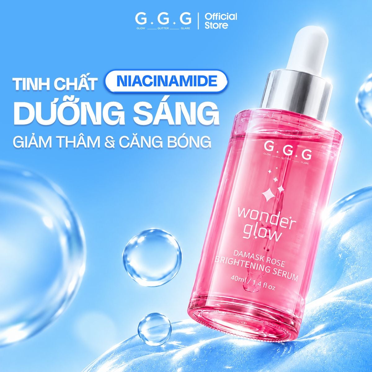 [SPD] Serum Hồng Dưỡng Sáng, Căng Bóng, Ẩm Mượt - G.G.G Wonder Glow Brightening Serum 40ml