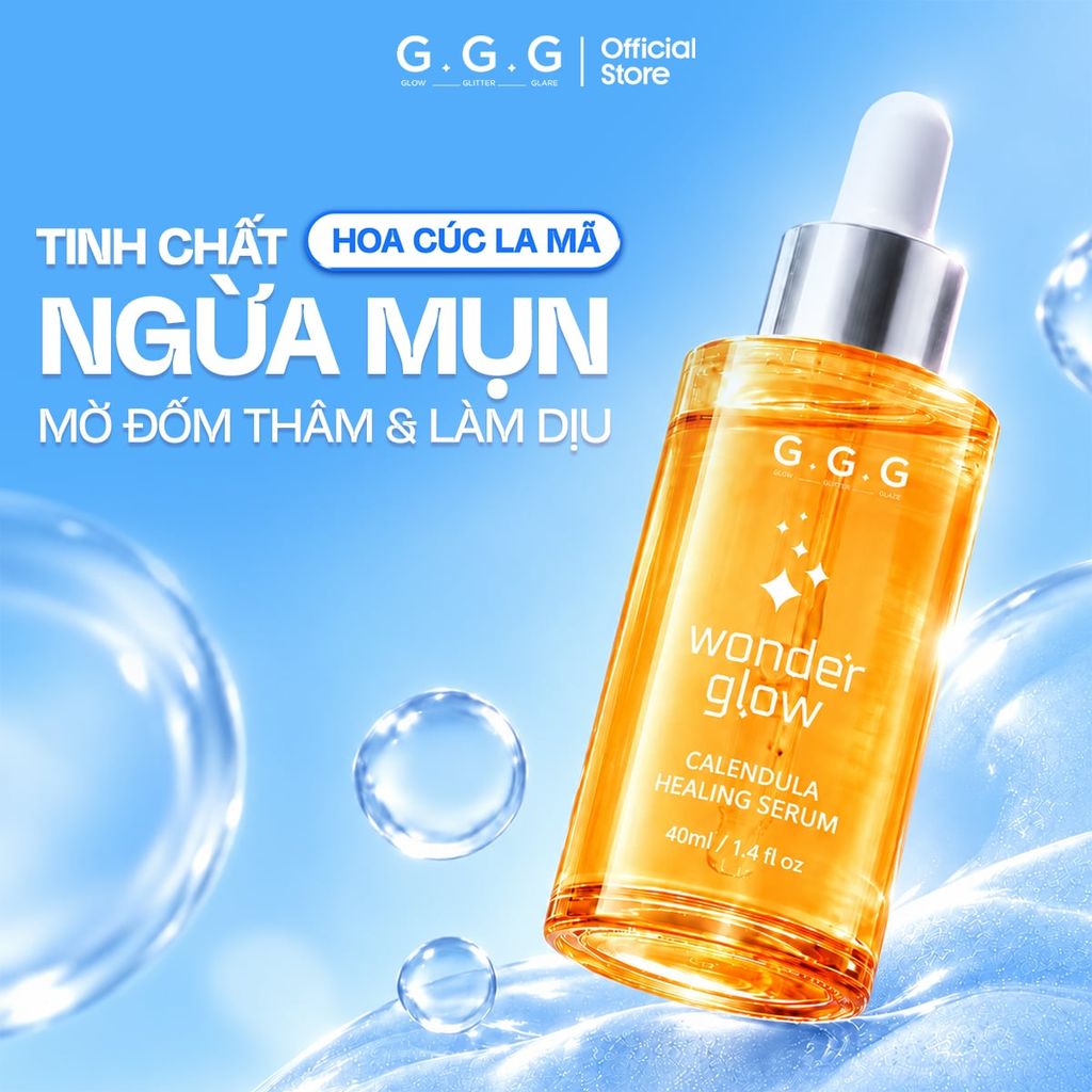[SPD] Serum Cam Dưỡng Sáng, Ngừa Mụn, Mờ Thâm Mụn - G.G.G Wonder Glow Healing Serum 40ml