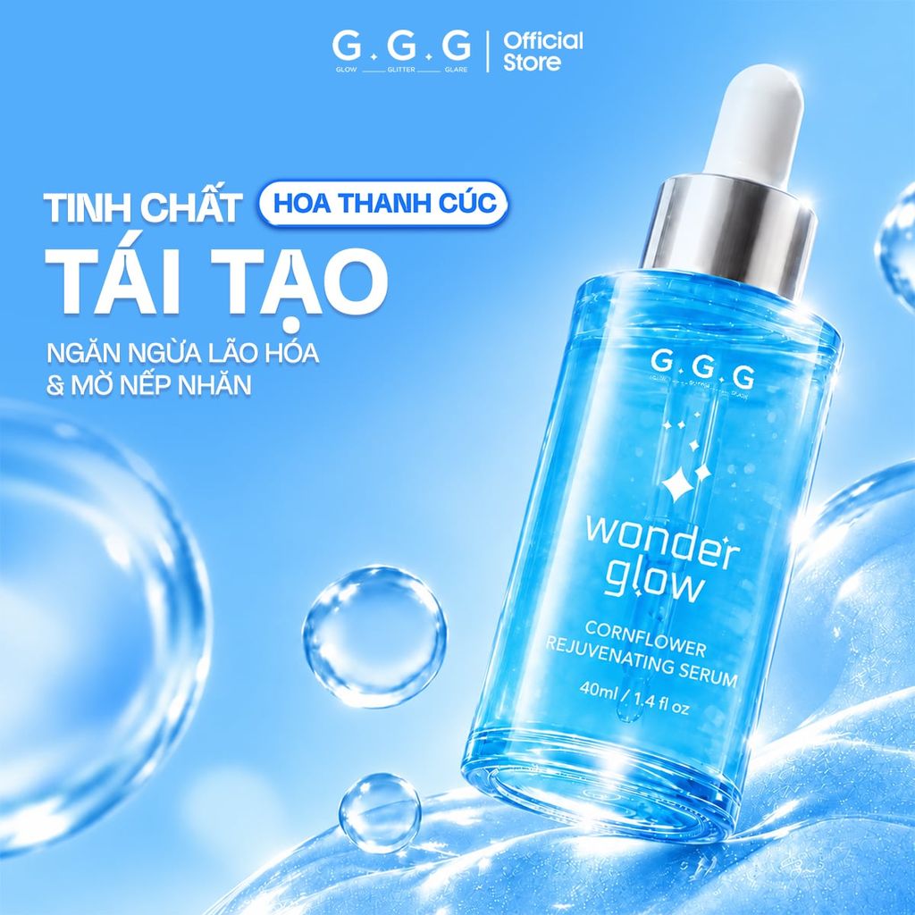 [SPD] Serum Xanh Cấp ẩm, Ngăn ngừa lão hóa - G.G.G Wonder Glow Rejuvenating Serum 40ml