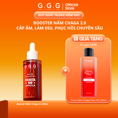 [MỚI] Booster Nấm Chaga 2.0 Giúp Cấp Ẩm Sâu Làm Dịu, Phục Hồi Da Tức Thì Và Dưỡng Sáng Da - GGG Uniq Booster Chaga 50ml