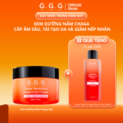 Kem Nấm Chaga Hỗ Trợ Làm Dịu Da Và Cấp Ẩm Chuyên Sâu - G.G.G Super Revitalize Mushroom Cream 50g