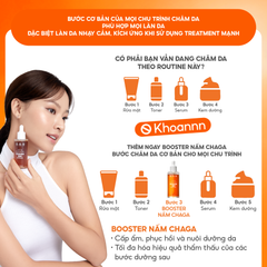 Booster Nấm Chaga, Tinh Chất Ampoule Cấp Ẩm Sâu Làm Dịu & Phục Hồi Da Tức Thì - GGG Uniq Booster Chaga 50ml