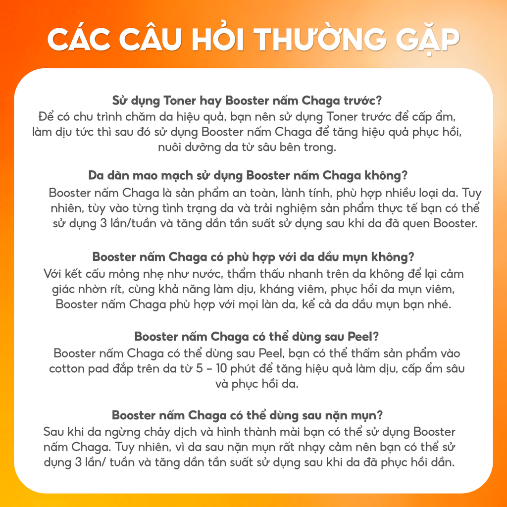 Booster Nấm Chaga, Tinh Chất Ampoule Cấp Ẩm Sâu Làm Dịu & Phục Hồi Da Tức Thì - GGG Uniq Booster Chaga 50ml