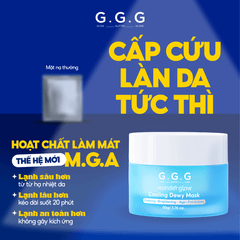Mặt Nạ Cooling Dewy Mask Dịu Da Tức Thì, Sáng Mịn và Căng Bóng - G.G.G Wonder Glow Cooling Dewy Mask 50g