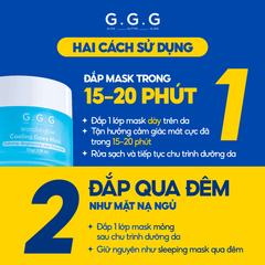 Mặt Nạ Cooling Dewy Mask Dịu Da Tức Thì, Sáng Mịn và Căng Bóng - G.G.G Wonder Glow Cooling Dewy Mask 50g