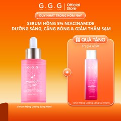 Serum Hồng Dưỡng Sáng, Căng Bóng, Ẩm Mượt - G.G.G Wonder Glow Brightening Serum 40ml