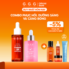 Combo 1 Tinh Chất Booster Nấm G.G.G 50ml + 1 Tinh Chất Tái Tạo Da Mờ Thâm Mụn G.G.G 40ml