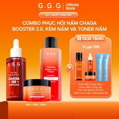 Combo Dưỡng Da Toàn Diện Giúp Cấp ẩm và Làm Dịu Da Tức Thì - G.G.G Chaga Mushroom Set