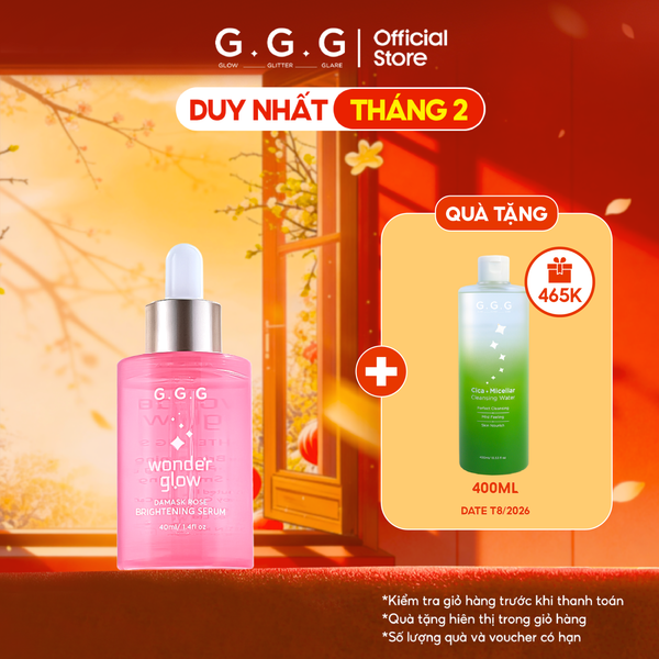 Serum Hồng Dưỡng Sáng, Căng Bóng, Ẩm Mượt - G.G.G Wonder Glow Brightening Serum 40ml