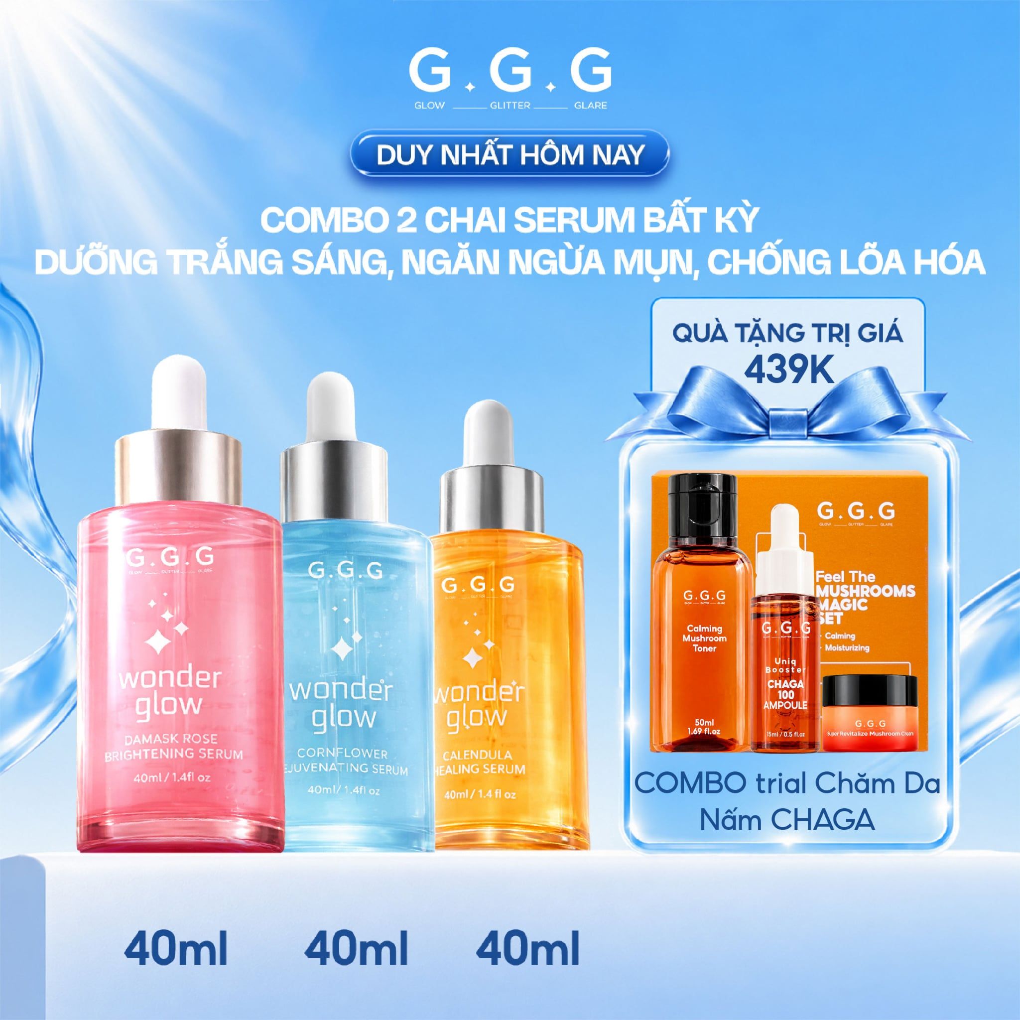 Combo Serum G.G.G Wonder Glow