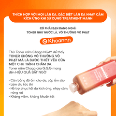 [MINI] Toner Nấm Chaga Không Cồn Hỗ Trợ Cấp ẩm Dịu Da - G.G.G Calming Mushroom Toner 50ml