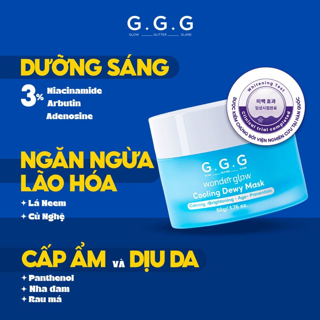 G.G.G Wonder Glow Cooling Dewy Mask 10g