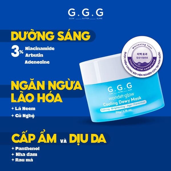 G.G.G Wonder Glow Cooling Dewy Mask 10g