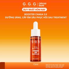[MINI] Booster Nấm Chaga 2.0 Giúp Cấp Ẩm Sâu Làm Dịu, Phục Hồi Da Tức Thì Và Dưỡng Sáng Da - GGG Uniq Booster Chaga 15ml