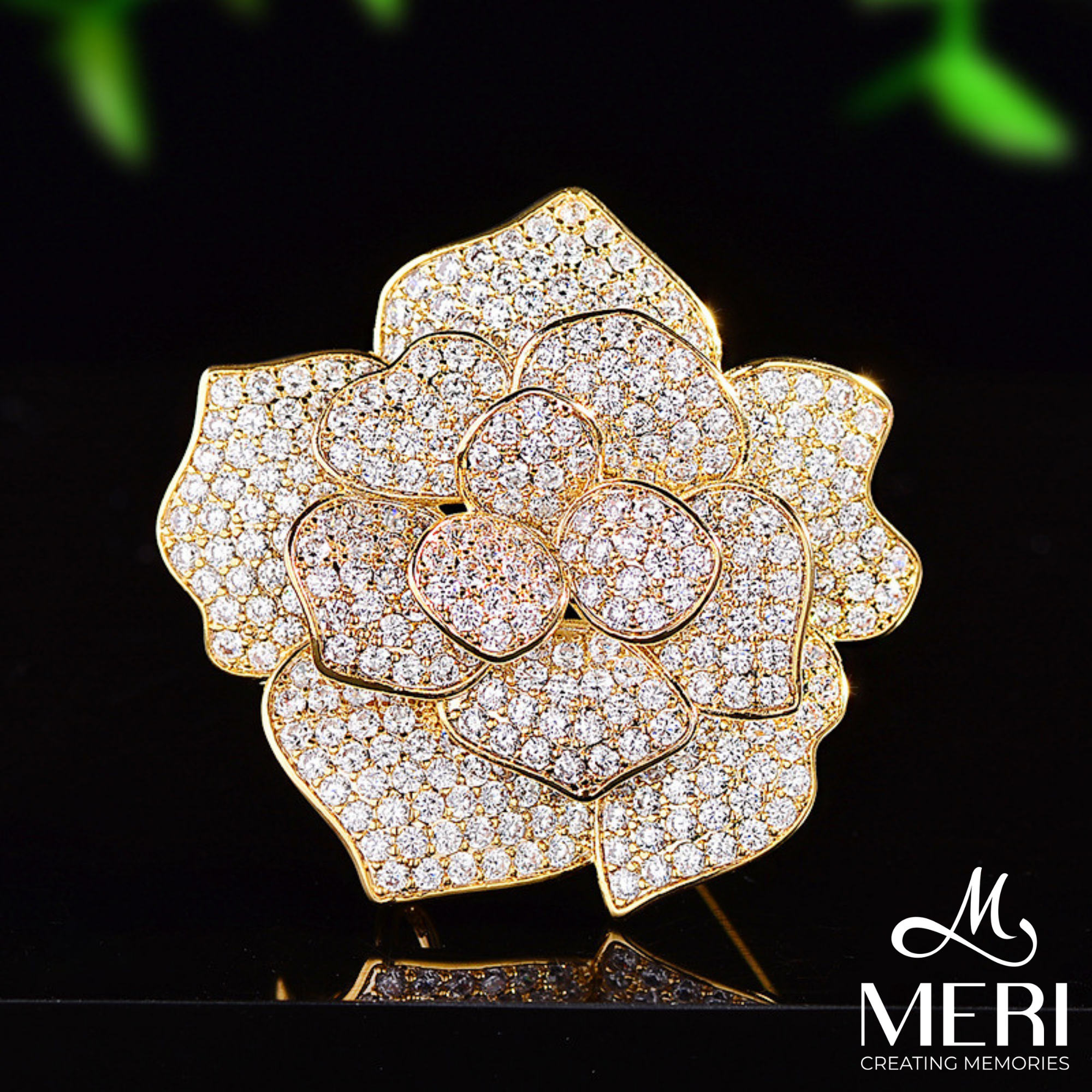  Cài áo Golden Camellia 