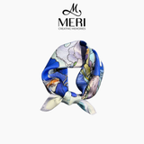  Khăn choàng lụa Blue Iris 