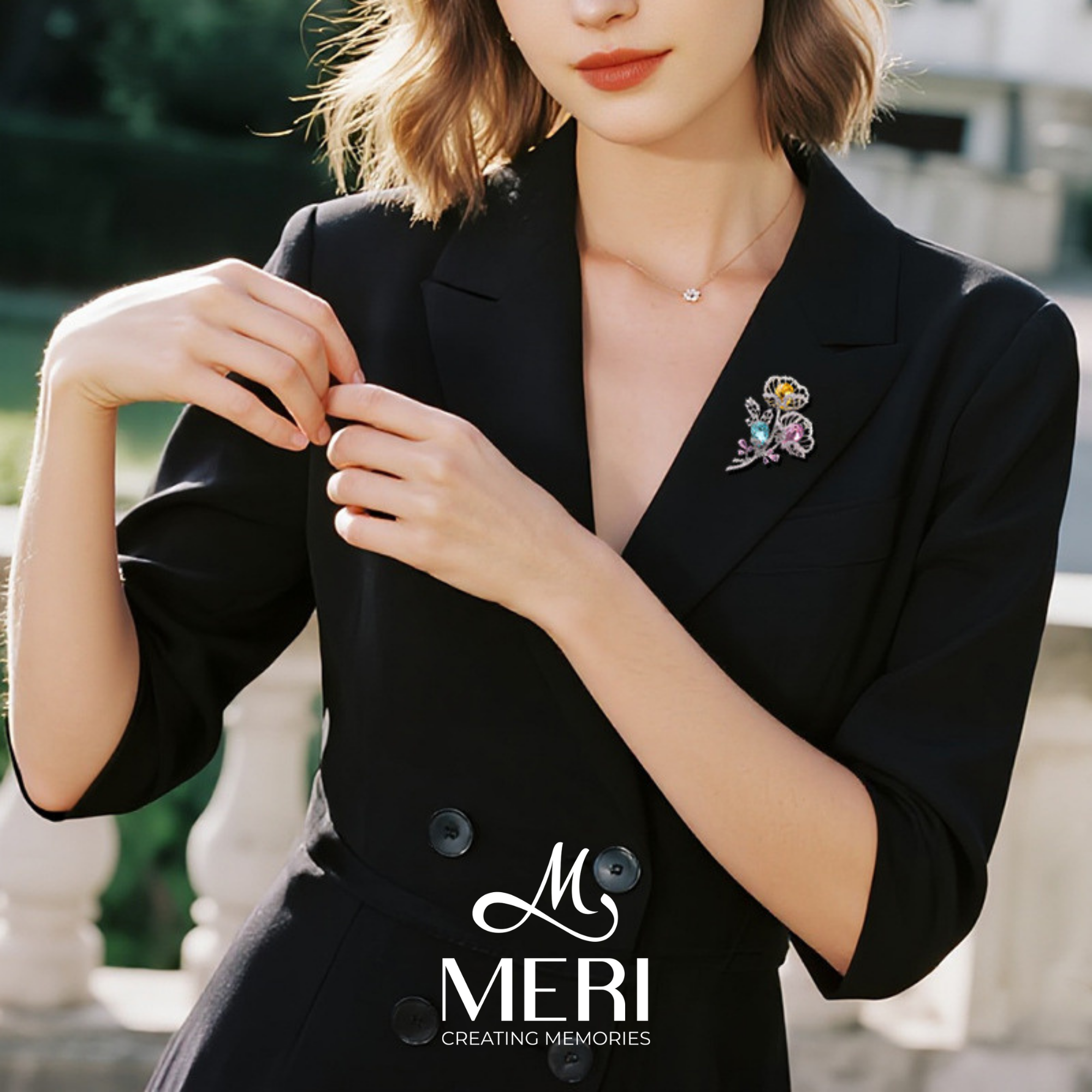  Cài áo Colorful Blossom 