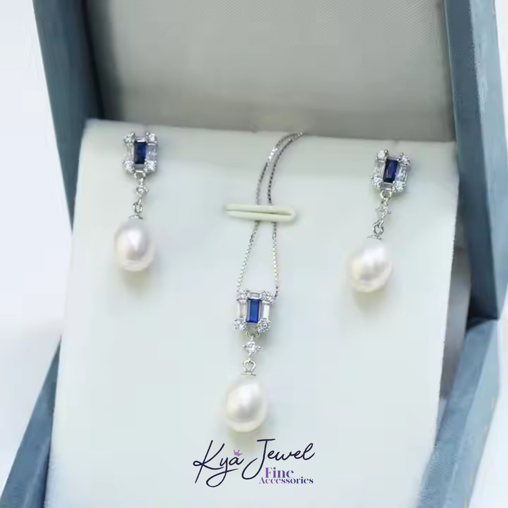  Bộ trang sức nữ Azure Wave Pearl 