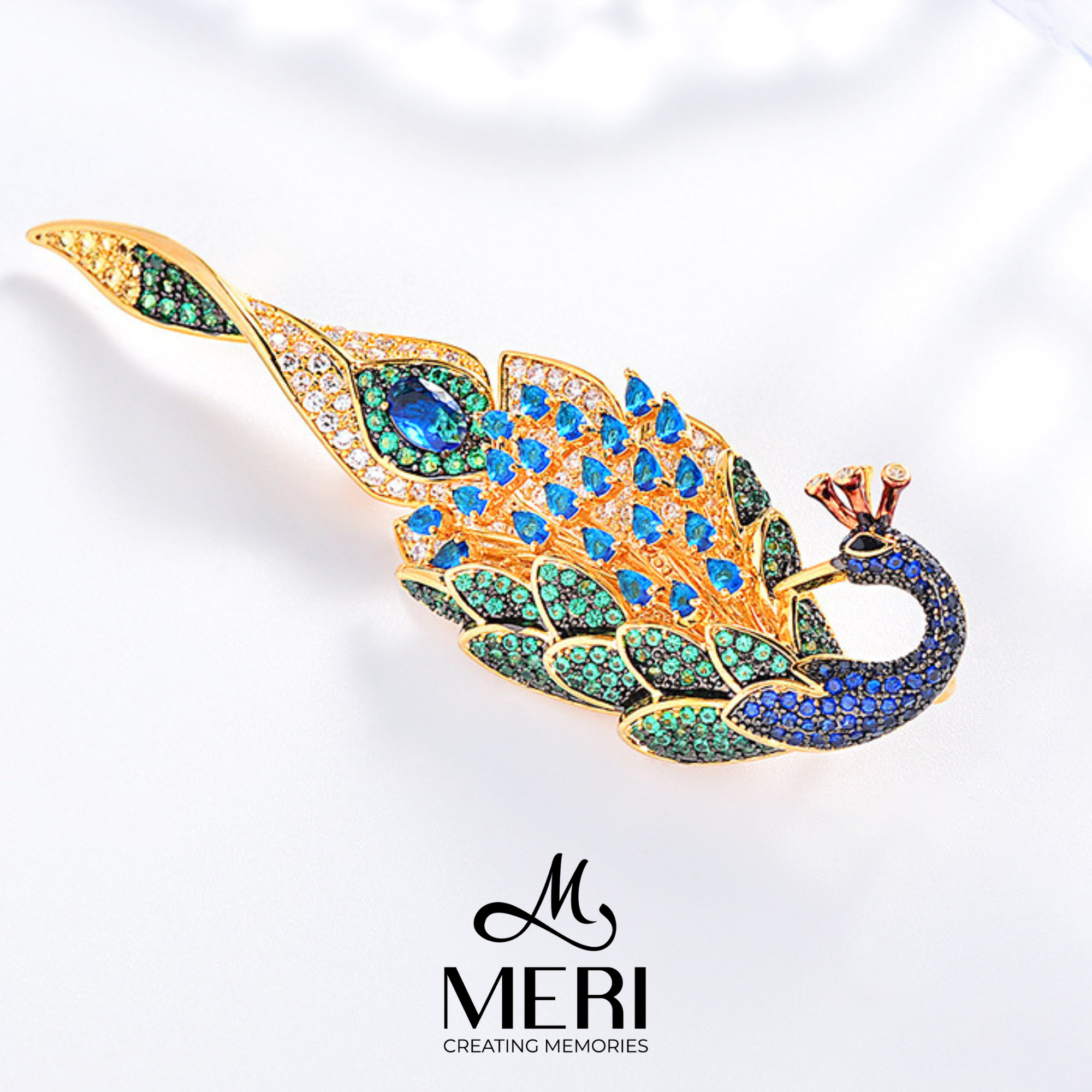  Cài áo Peacock Splendor 