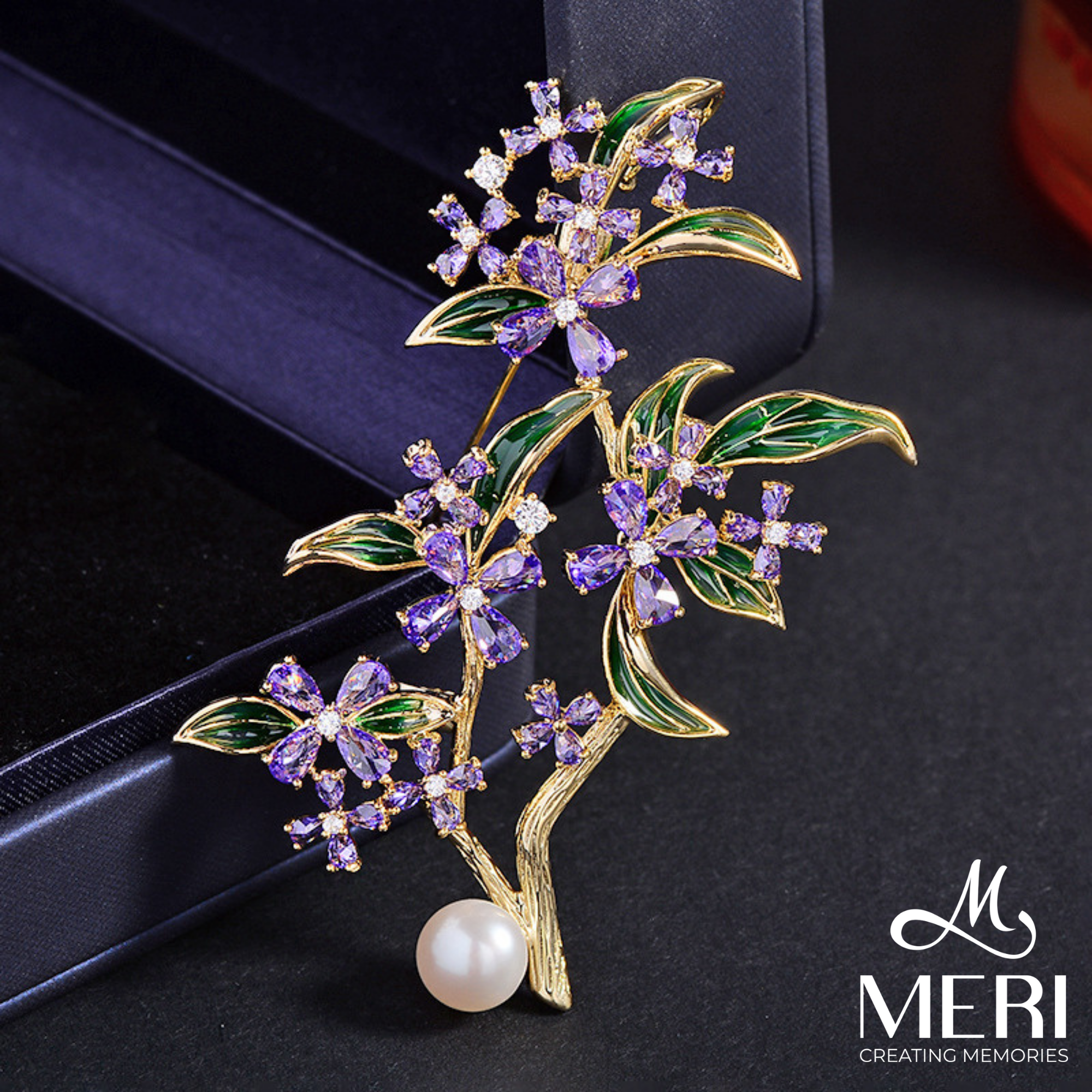  Cài áo Violet Osmanthus 