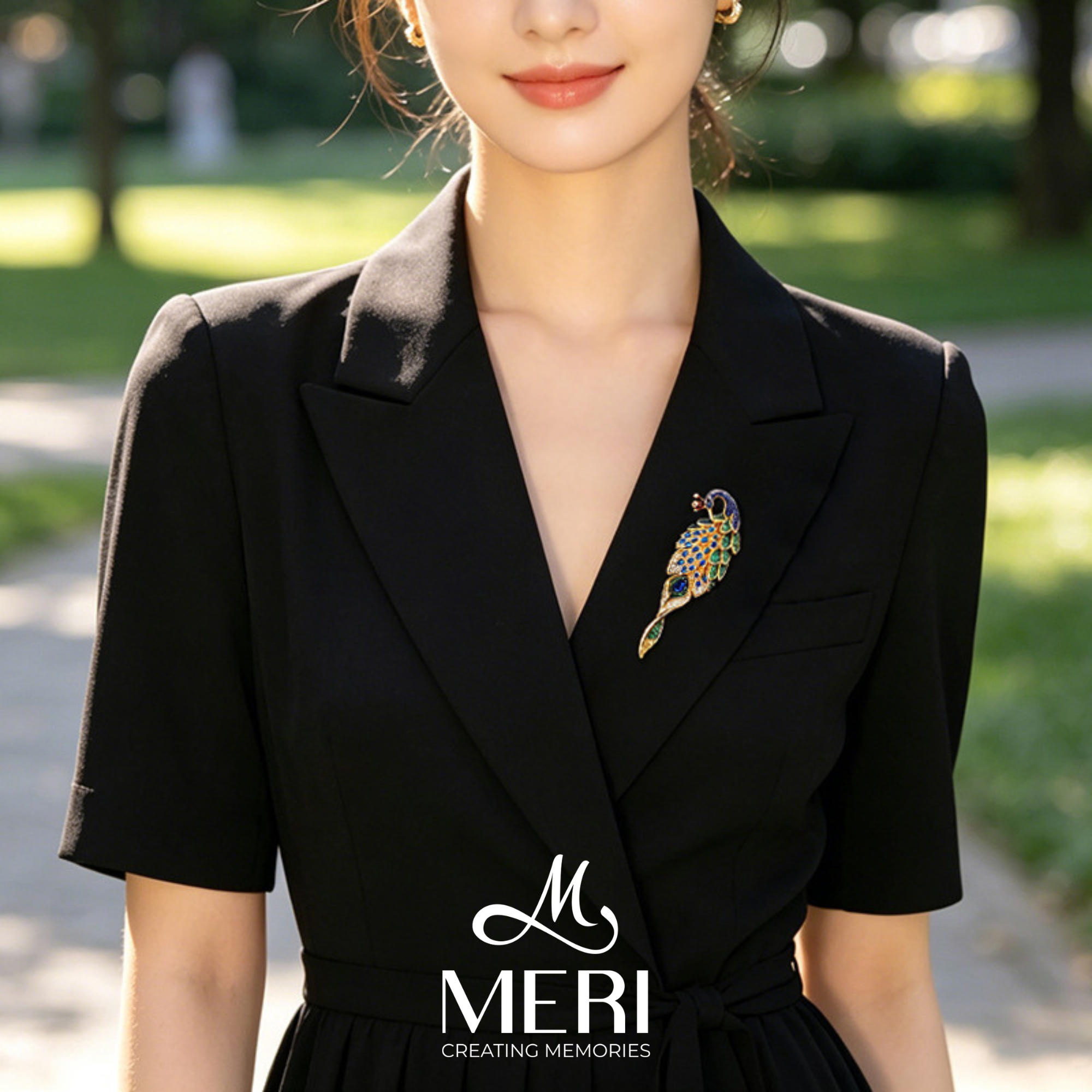  Cài áo Peacock Splendor 