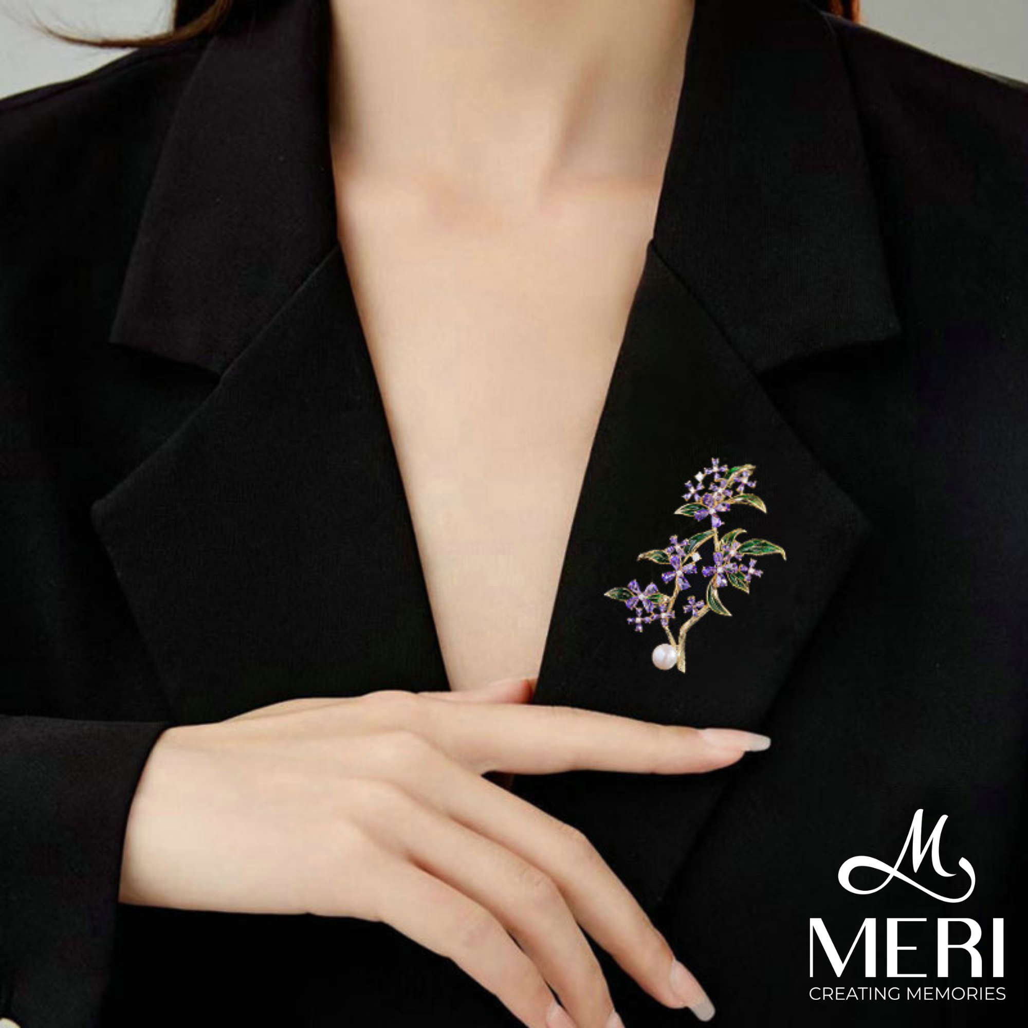  Cài áo Violet Osmanthus 