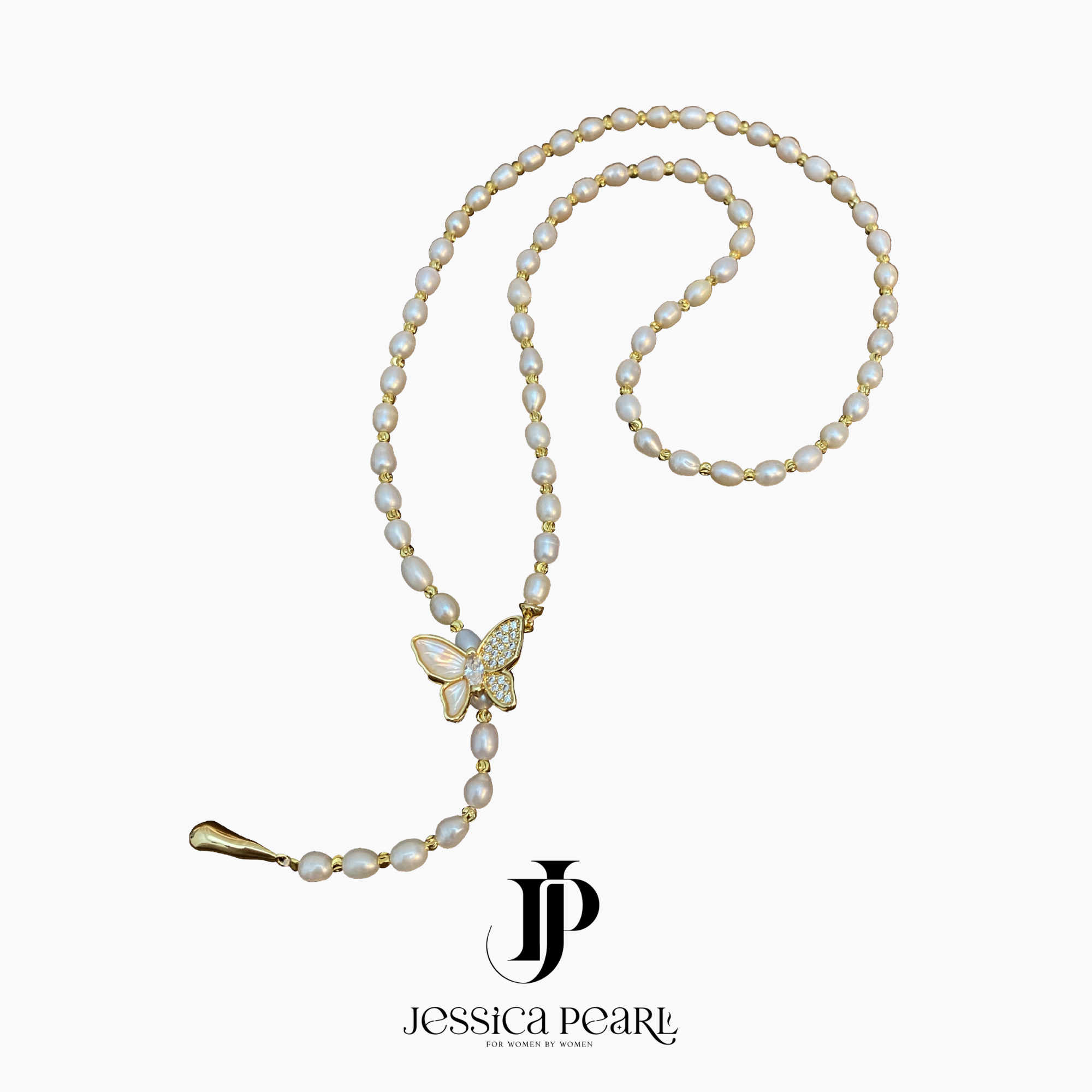  Dây chuyền nữ ngọc trai Shining Butterfly 