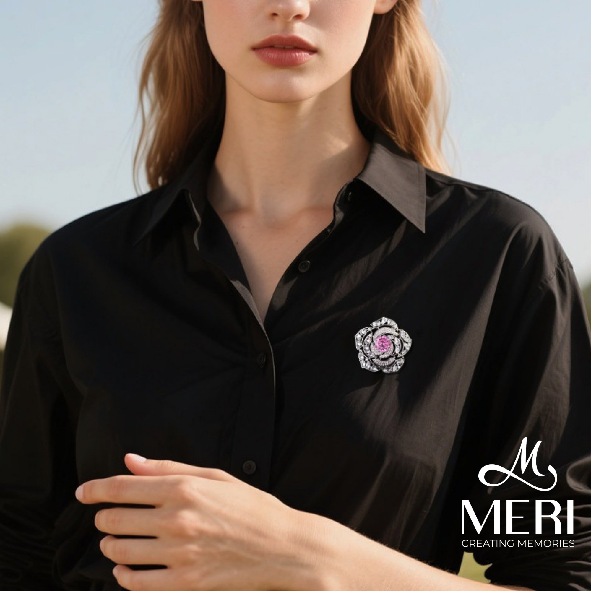  Cài áo Gleaming Rose 