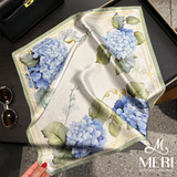  Khăn choàng lụa Hydrangea Grace 