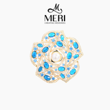  Cài áo Blue Camellia 