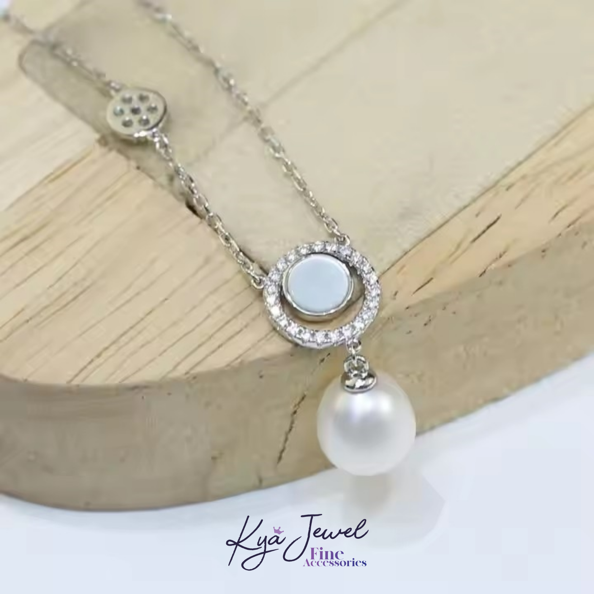  Bộ trang sức nữ Button Pearl 