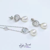  Bộ trang sức nữ Button Pearl 