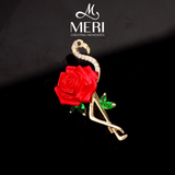  Cài áo Rose Flamingo 