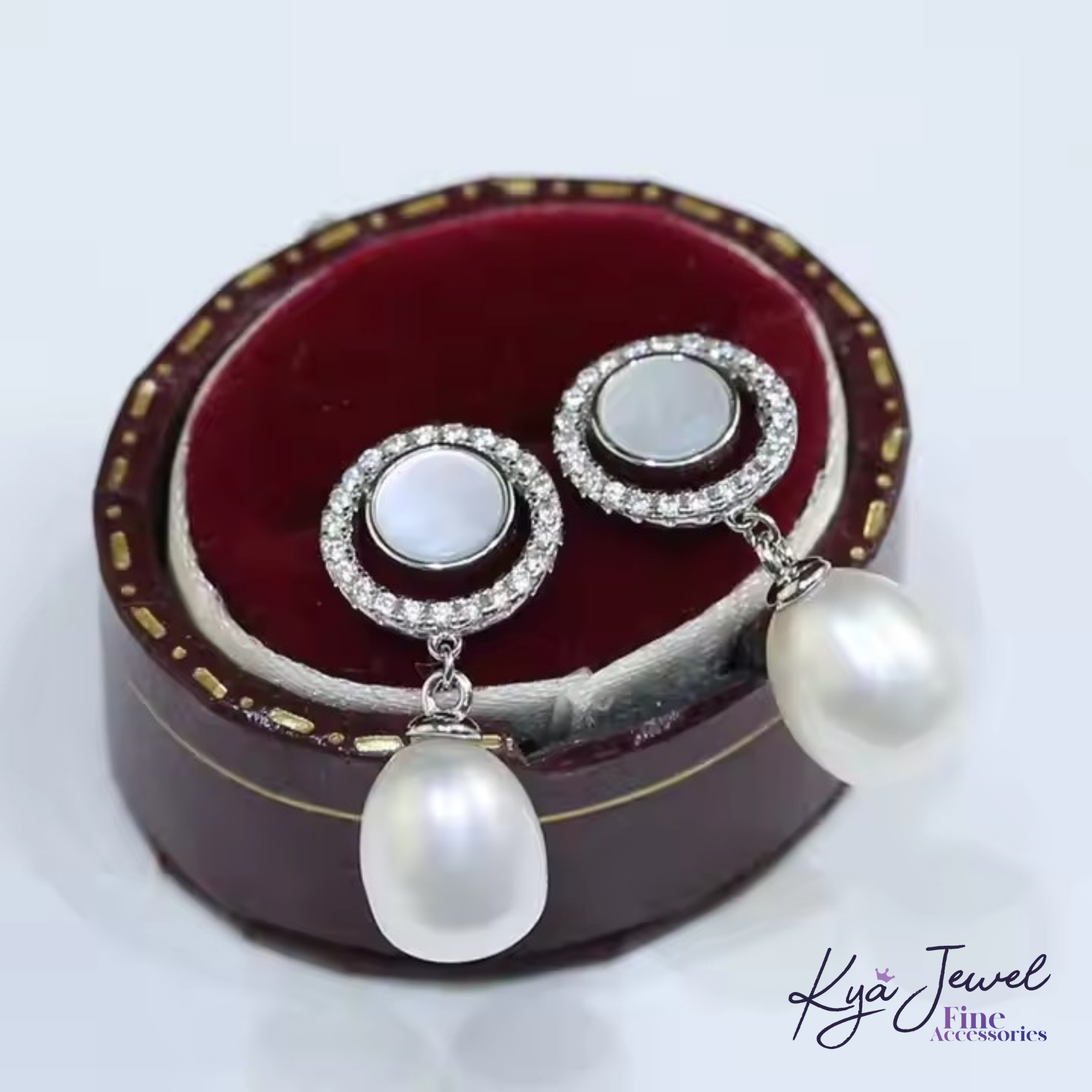  Bộ trang sức nữ Button Pearl 