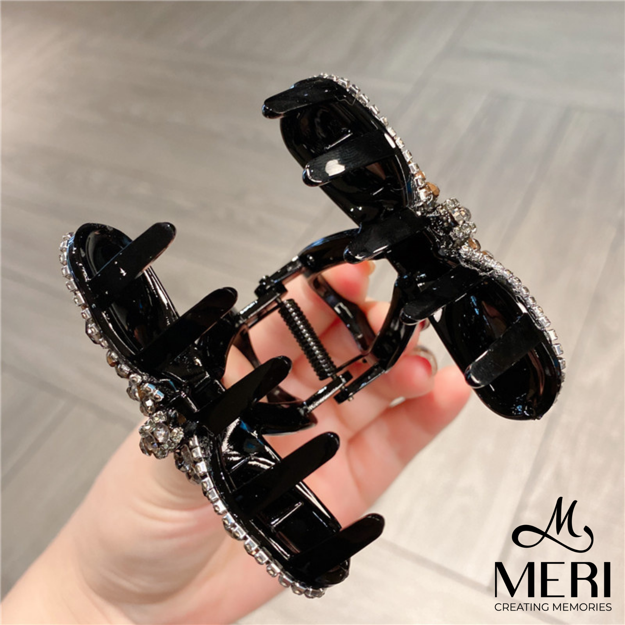  Kẹp tóc nữ Crystal Bow 