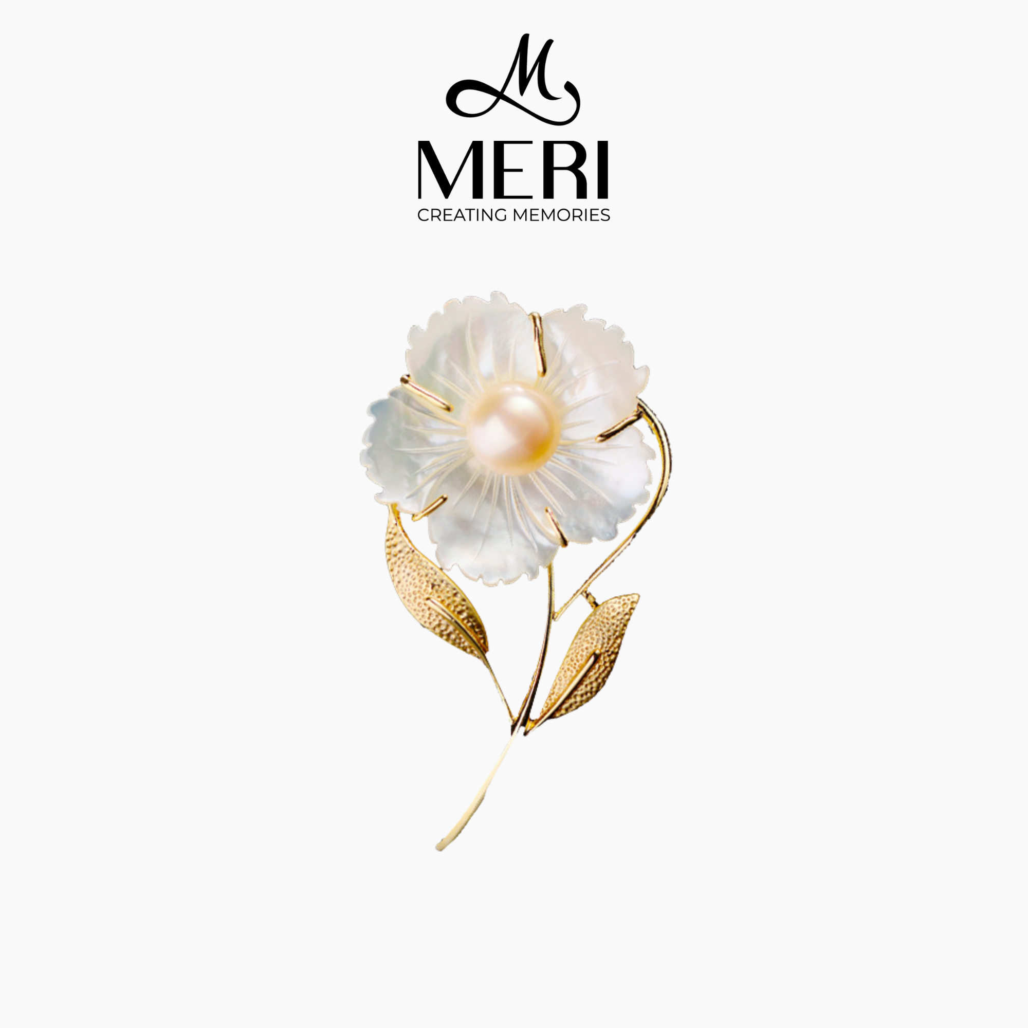  Cài áo Pearlescent Flower 