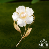  Cài áo Pearlescent Flower 