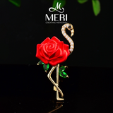  Cài áo Rose Flamingo 