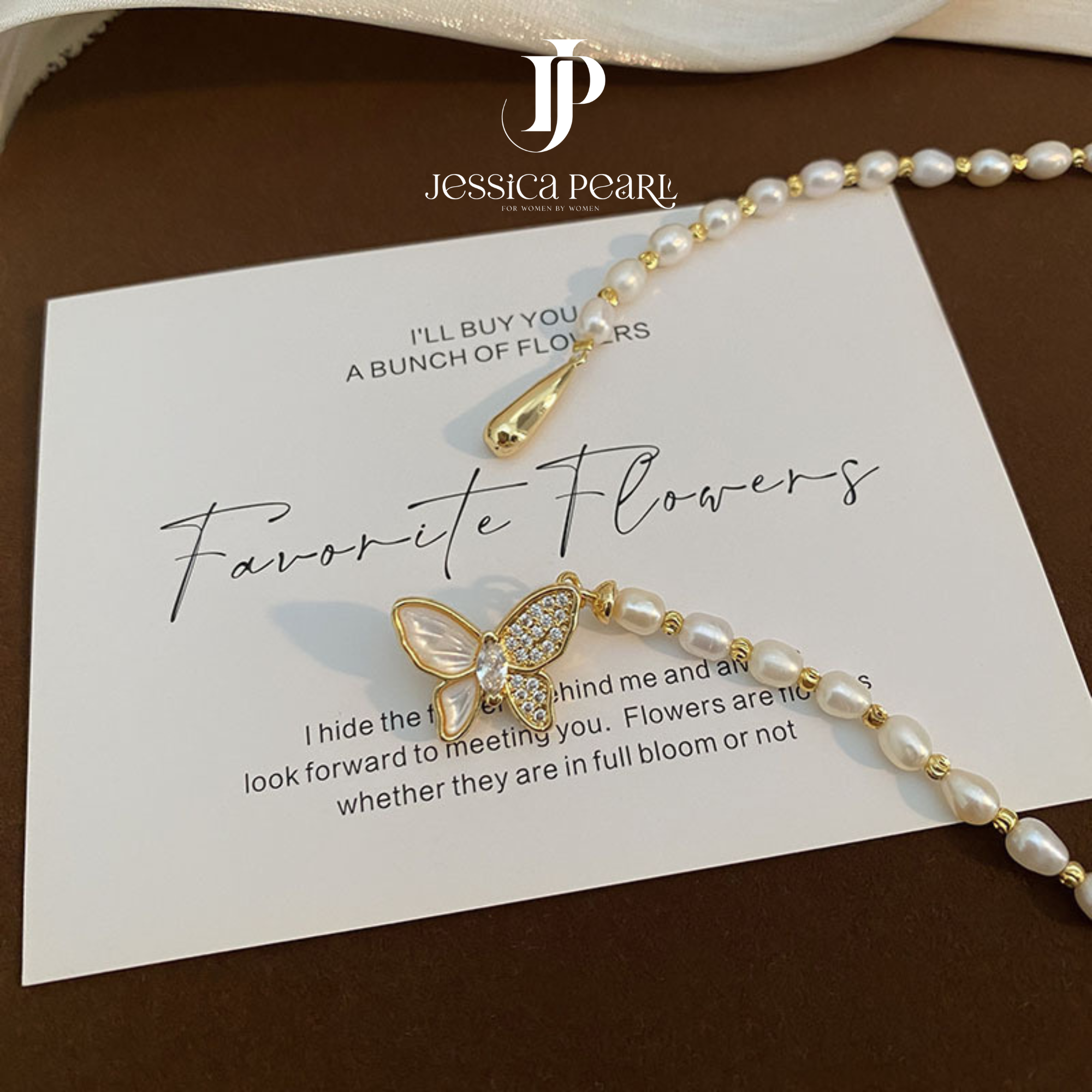  Dây chuyền nữ ngọc trai Shining Butterfly 