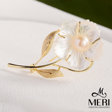  Cài áo Pearlescent Flower 