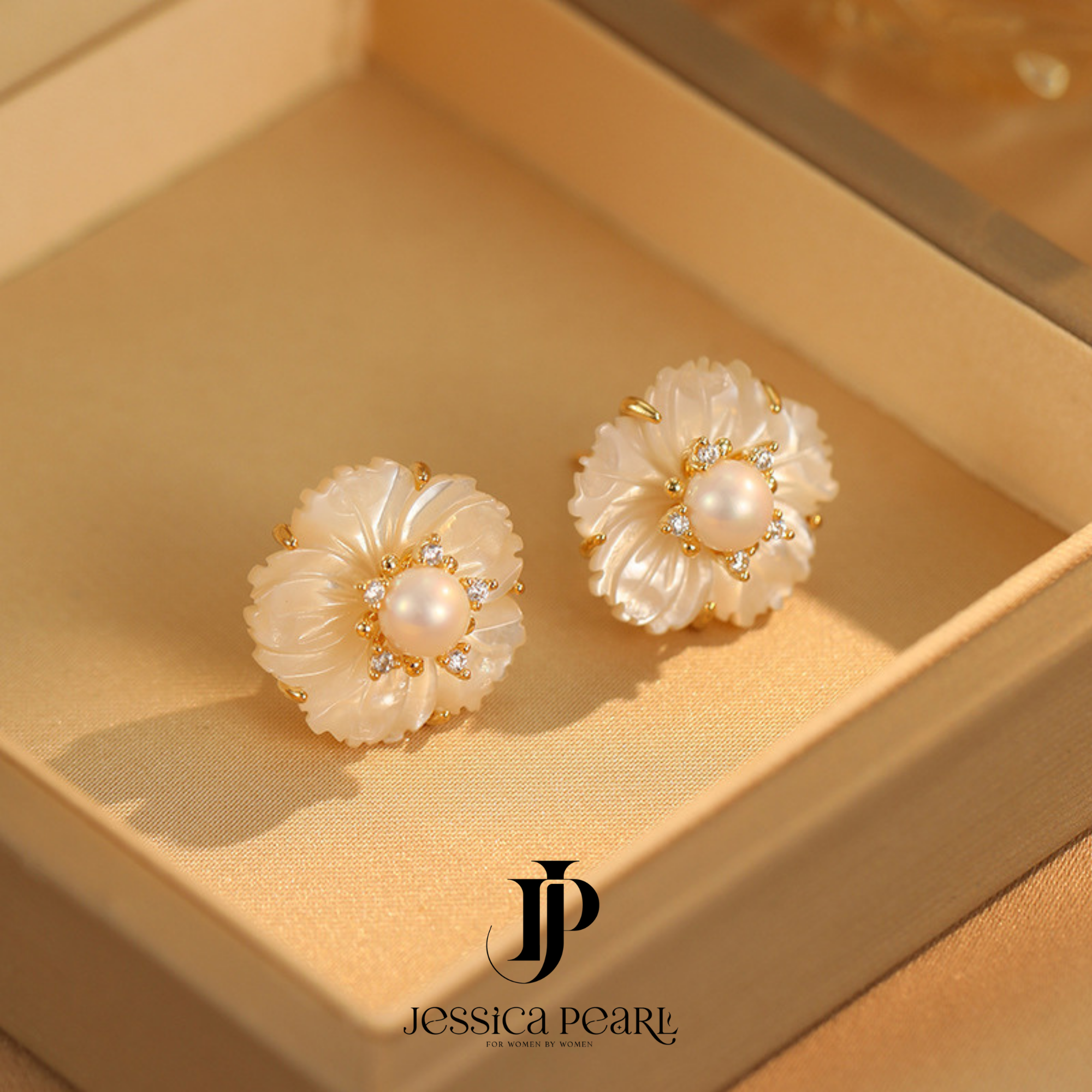  Khuyên tai nữ  Apricot Blossom 