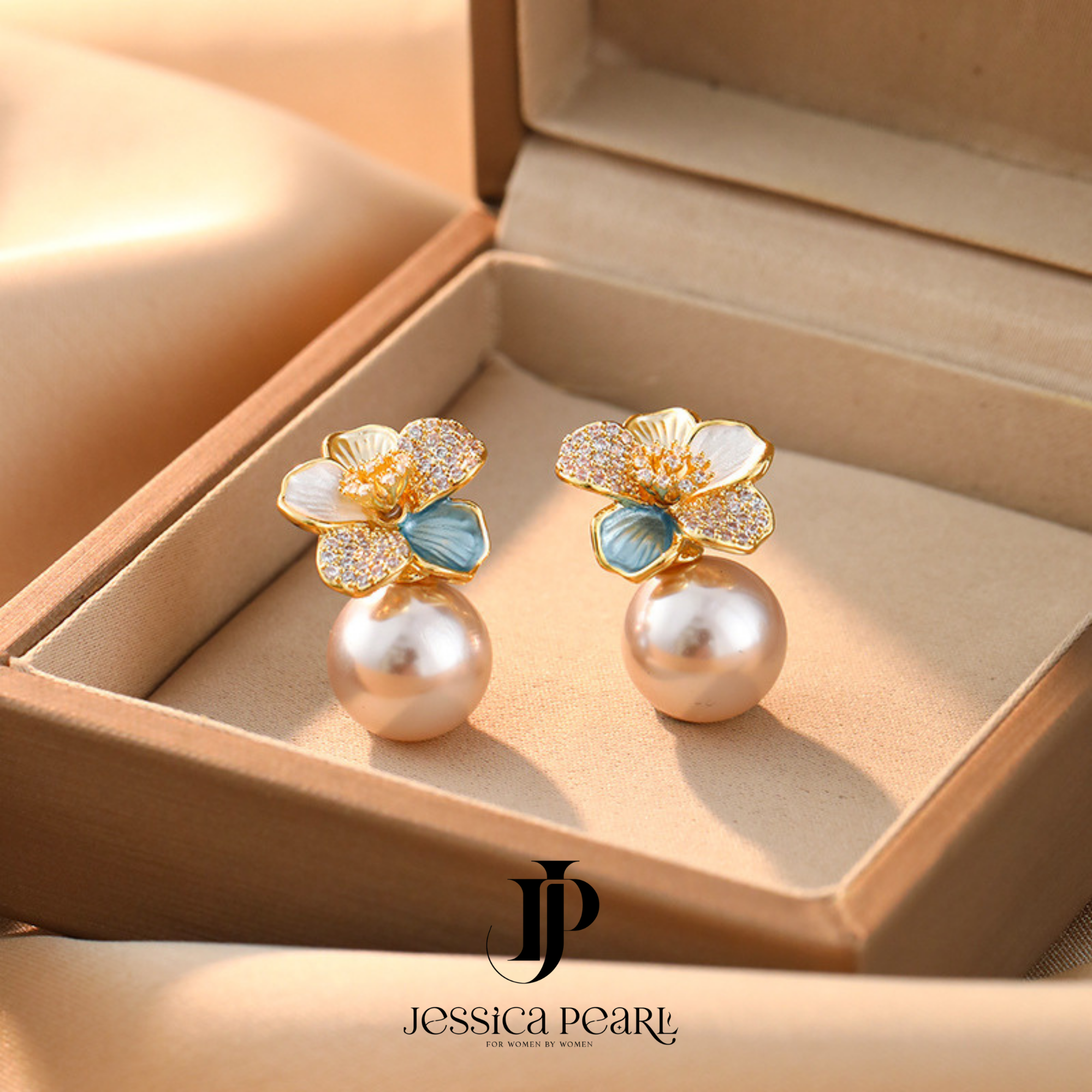  Khuyên tai nữ Floral Elegance 