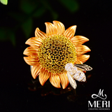  Cài áo Bee & Sunflower 