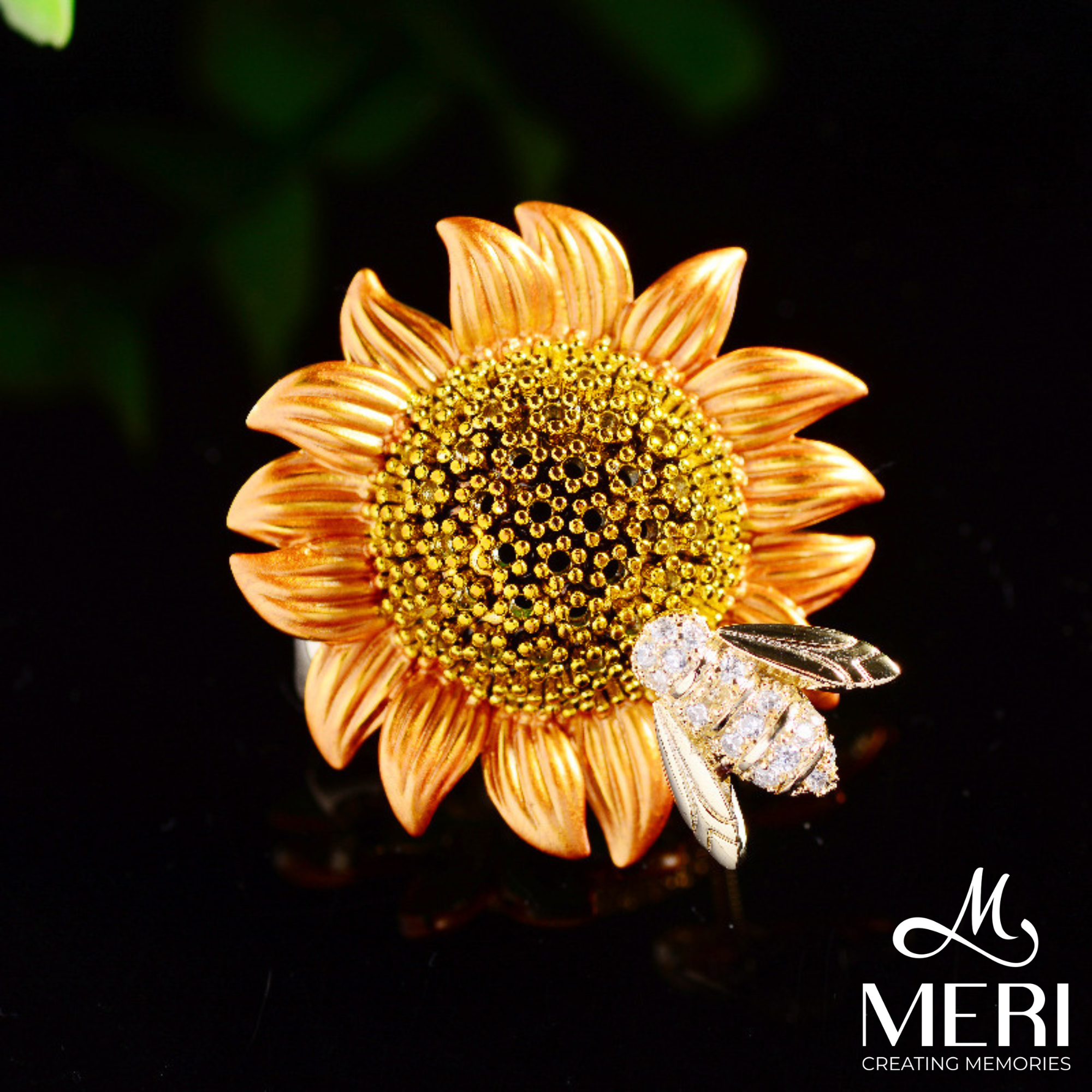  Cài áo Bee & Sunflower 