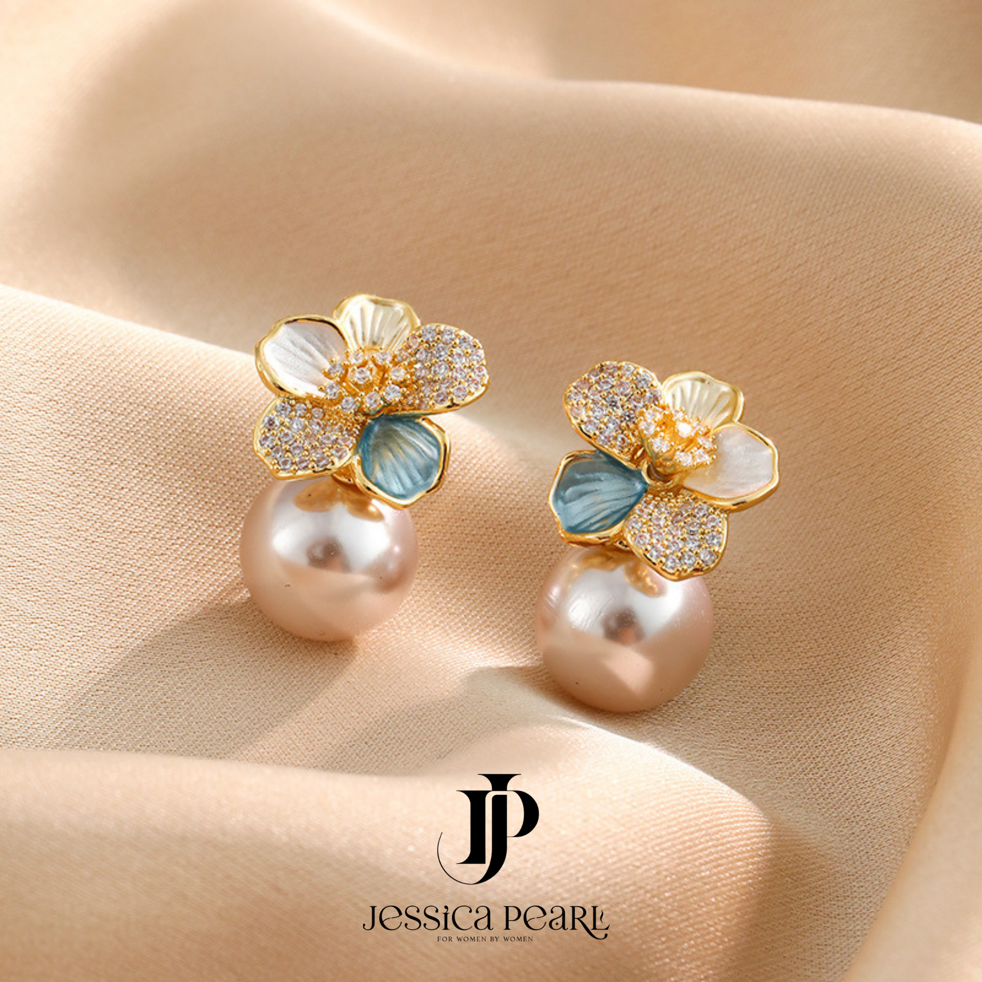  Khuyên tai nữ Floral Elegance 